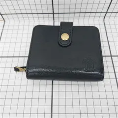 ◇ Θ ブルーブラッド BLUEBLOOD 二つ折りレザー財布 ブラック系 メンズ E  【1601070004425】