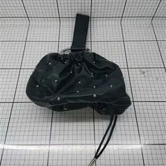 ◇ Θ ミスティック mystic スタッズ付きブラック系巾着バッグ レディース E  【1601070005088】