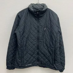 Columbia 中綿ジャケット キルティングジャケット 胸ポケット付き ブラック/グレー【レディースM】