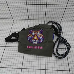 ◇ Θ グアンアンドボール GUAN & BALL タイガー刺繍ロープショルダーバッグ 男女兼用 E  【1601070006689】