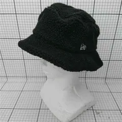 ◇ ⊇ ニューエラ NEW ERA ボア バケットハット ブラック系 S/M メンズ E  【1601070006269】
