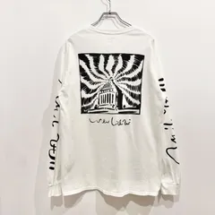 Sasquatchfabrix. サスクワッチファブリックス 国会議事堂ロングスリーブTシャツ 長袖 袖プリント バックプリント ホワイト【送料込み】のサムネイル