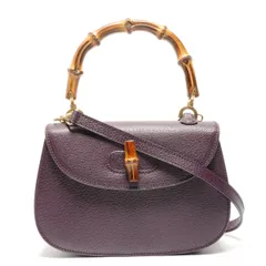 GUCCI グッチ ハンドバッグ レザー バンブー スモール 2way【中古】