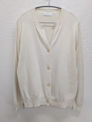 スローブイエナ】26SS☆完売☆スムースニットカーディガン ホワイト