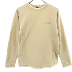 mont-bell モンベル 長袖 ライト スウェット M ベージュ フリース アウトドア レディース 古着