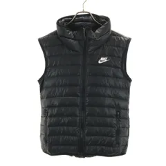 美品 NIKE ナイキ ダウンベスト M ブラック系 メンズ 古着