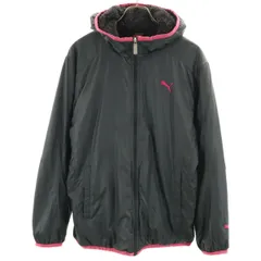 PUMA プーマ ウインドブレーカー M グレー 裏ボア メンズ 古着