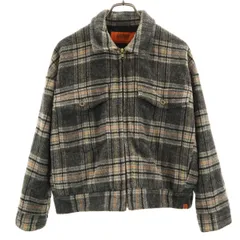 UNIVERSAL OVERALL ユニバーサルオーバーオール チェック柄 COP ジャケット S グレー レディース 古着