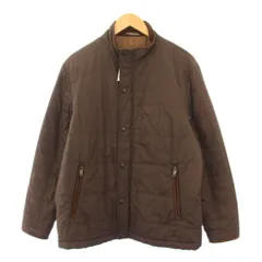 クロコダイル CROCODILE キルティングジャケット スタンドカラー アウター ショート丈 ワンカラー L 茶 ブラウン タグ付き /BB ■GY61