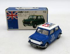 トミカミニクーパー クリヤマ模型特注 青ボデー タミヤルーフ 銀