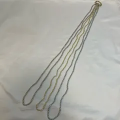 【229101】 本真珠　パール　ネックレス　3本セット ホワイト系