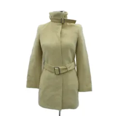 エポカ EPOCA スタンドカラーコート ミドル丈 40 Lサイズ ベージュ ベルト付き /HO9 ■GY61