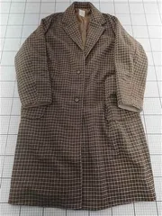 ◇ ⊇ ソーフォーユー so4u チェック柄ロングコート ブラウン系 レディース E  【1601150012425】