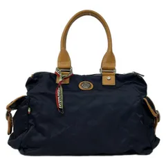 OROBIANCO(オロビアンコ) ショルダーバッグ - ネイビー×ブラウン レザー