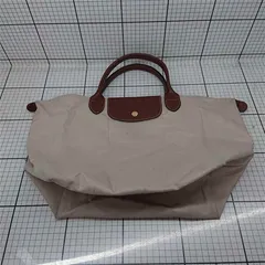 ◇ Θ ロングシャンプ Longchamp ル・プリアージュ トートバッグ ベージュ系 レディース E  【1601150030160】