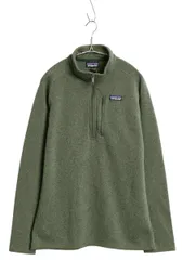 【お得なクーポン配布中!】 パタゴニア ベターセーター ハーフジップ メンズ L 17年製 フリース セーター 裏起毛 プルオーバー ジャケット ブルゾン オリーブ グリーン