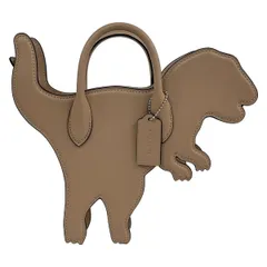 COACH(コーチ) ハンドバッグ美品  レキシー バッグ CT924 ピンクベージュ 恐竜/三越伊勢丹限定カラー レザー