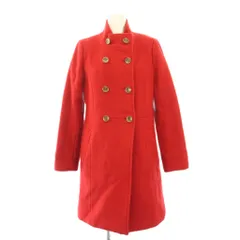 N.Natural Beauty Basic N.ナチュラルビューティーベーシック スタンドカラーコート アウター ミドル丈 ダブル ウール M 赤 レッド /BB ■GY61