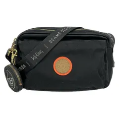 Kipling(キプリング) ショルダーバッグ - K15676-71V 黒×ライトブラウン×オレンジ BEAMSコラボ レザー