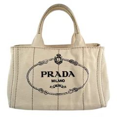 PRADA プラダ カナパ BN1877 トートバッグ キャンバス アイボリー レディース【中古】【送料無料】