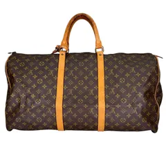 LOUIS VUITTON ルイ・ヴィトン キーポル60 M41422 ボストンバッグ モノグラムグラセレザー ブラウン メンズ【中古】【送料無料】