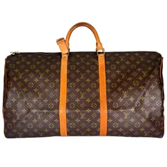 LOUIS VUITTON ルイ・ヴィトン キーポル・バンドリエール60 M41412 ボストンバッグ モノグラムグラセレザー ブラウン メンズ 2way【中古】【送料無料】