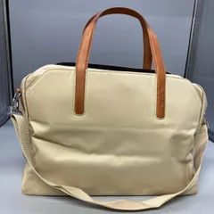 F-015-370　未使用品　agnes b.　大容量　アニエスベー　ボストンバック　ベージュ　 Agnes b