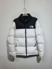 (M) THE NORTH FACE ザノースフェイス ヌプシダウンジャケット アウター 黒白 ツートン 700 ダウンジャケット
