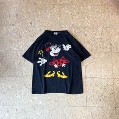 90s 【Disney】 ディズニー ミニーマウス Tシャツ ブラック size.XL相当