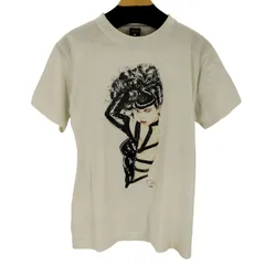 ユーズドフルギ USED古着 {{FASHION VICTIM}} 90S MADE IN USA フロントプリントクルーネックS/S Tシャツ  メンズ import：M 