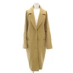 エモダ EMODA コート ロング丈 F 茶 ブラウン テーラードカラー /NL ■GY59