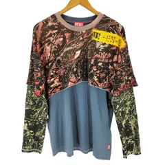 ディーゼル DIESEL T-BESH-CAMOU Layered T-shirt with camo motif メンズ import：M 