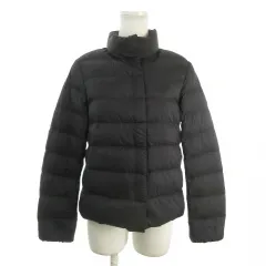 ユニクロ UNIQLO ULTRA LIGHT DOWN ダウンジャケット S 黒 ブラック 無地 スタンドカラー 長袖 /AO15 ■GY61