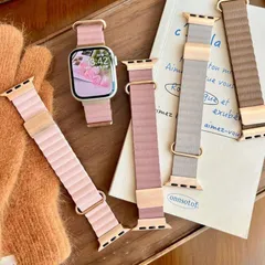 アップルウォッチ バンド レディース メンズ apple watch 替えバンド マグネット ベルト 男女兼用 スポーツ 防水 革 おしゃれ 高級 42mm 44mm 45mm 49mm S10の46mm #2 sc013