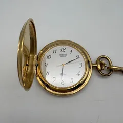 SEIKO Dolce 懐中時計 セイコー ドルチェ ゴールド 白文字盤 動作品 [中古]