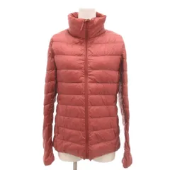 ユニクロ UNIQLO ウルトラライトダウンジャケット スタンドカラー L コーラルピンク /YJ ■GY61