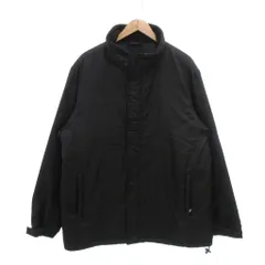 ユニクロ UNIQLO 中綿ジャケット ジャンパー ブルゾン XL 黒 ブラック ジップアップ スタンドカラー 長袖 /NU ■GY61