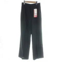 グローバルワーク GLOBAL WORK パンツ M 黒 ブラック フルレングス タック入り ストレートシルエット /MW ■GY60