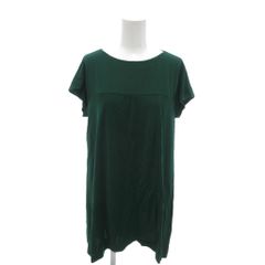 レリアン Leilian 美品 チュニック ラウンドネック フレンチスリーブ 9 緑 グリーン /YJ ■GY61