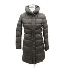 ユニクロ UNIQLO ダウンコート ロング丈 M 茶 ブラウン スタンドカラー /SM50 ■GY61