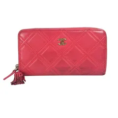 CHANEL シャネル マトラッセ 長財布 レザー ピンク レディース【中古】【送料無料】