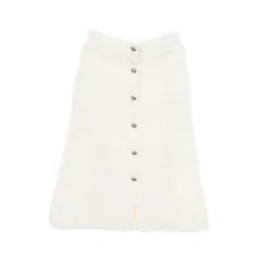 シャネル CHANEL スカート ココマークボタン ウール スカート レディース Used A