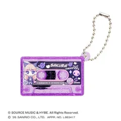 【SAKURA(B)】LE SSERAFIM × MY MELODY & KUROMI カセットテープチャーム