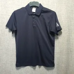 アディダス ネイビー 機能性 半袖 ポロTシャツ L