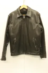 【中古】 SCHOTT メンズシングルライダースジャケット 36 シングルライダースジャケット SCHOTT 36 黒 ブラック 無地 ライナー付き USA製