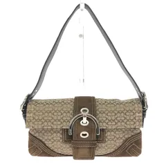 COACH コーチ ソーホー  ミニシグネチャー/キャンバス×スエード/ベージュ×ブラウン 3628     / 240001186893