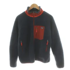 パタゴニア Patagonia レトロ Retro-X Jacket フリースジャケット ロゴ XXL オレンジ 紺 ネイビー 65625 /AN52