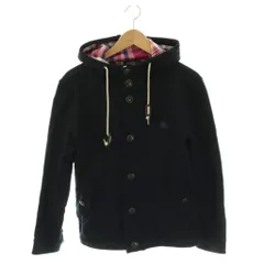 バーバリーブラックレーベル BURBERRY BLACK LABEL ジャケット フード パーカー コットン 2 紺 /NR