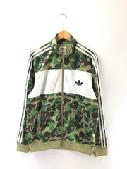 【中古品】A BATHING APE アベイシングエイプ × ADIDAS アディアス TRACK JACKET BK4569 トラックジャケット ライトアウター 【142-260205-rt-02-tag】