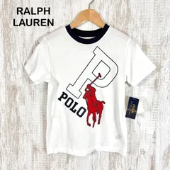 新品未使用 美品 POLO RALPH LAUREN ポロラルフローレン ビッグポニープリント ストレッチ リンガーTシャツ ピチT ホワイト